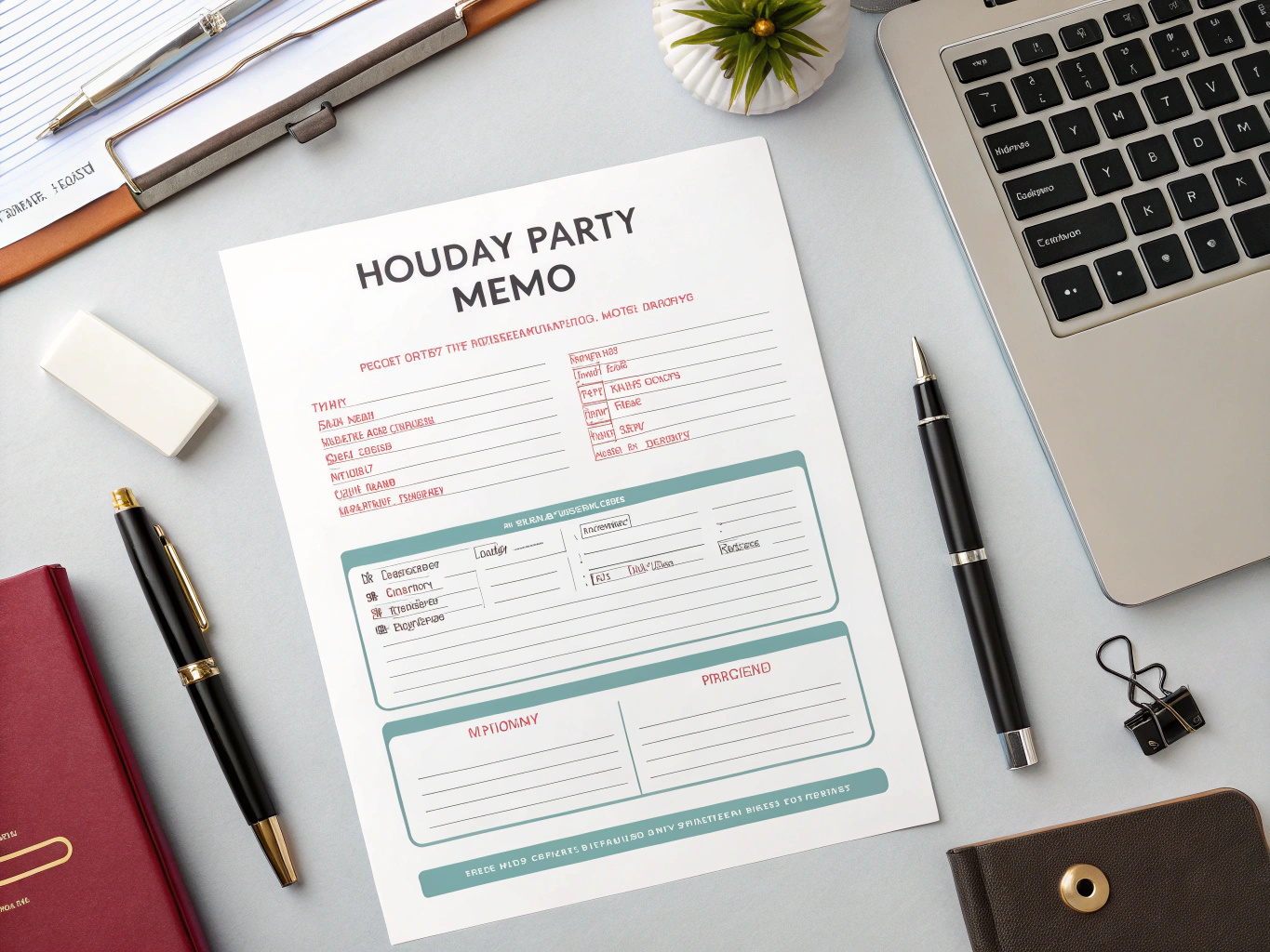 Holiday Party Memo